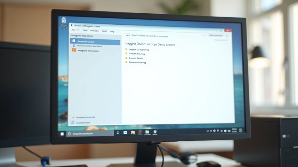 Ecrã do Windows mostrando o Gestor de Dispositivos com opção de atualizar drivers destacada